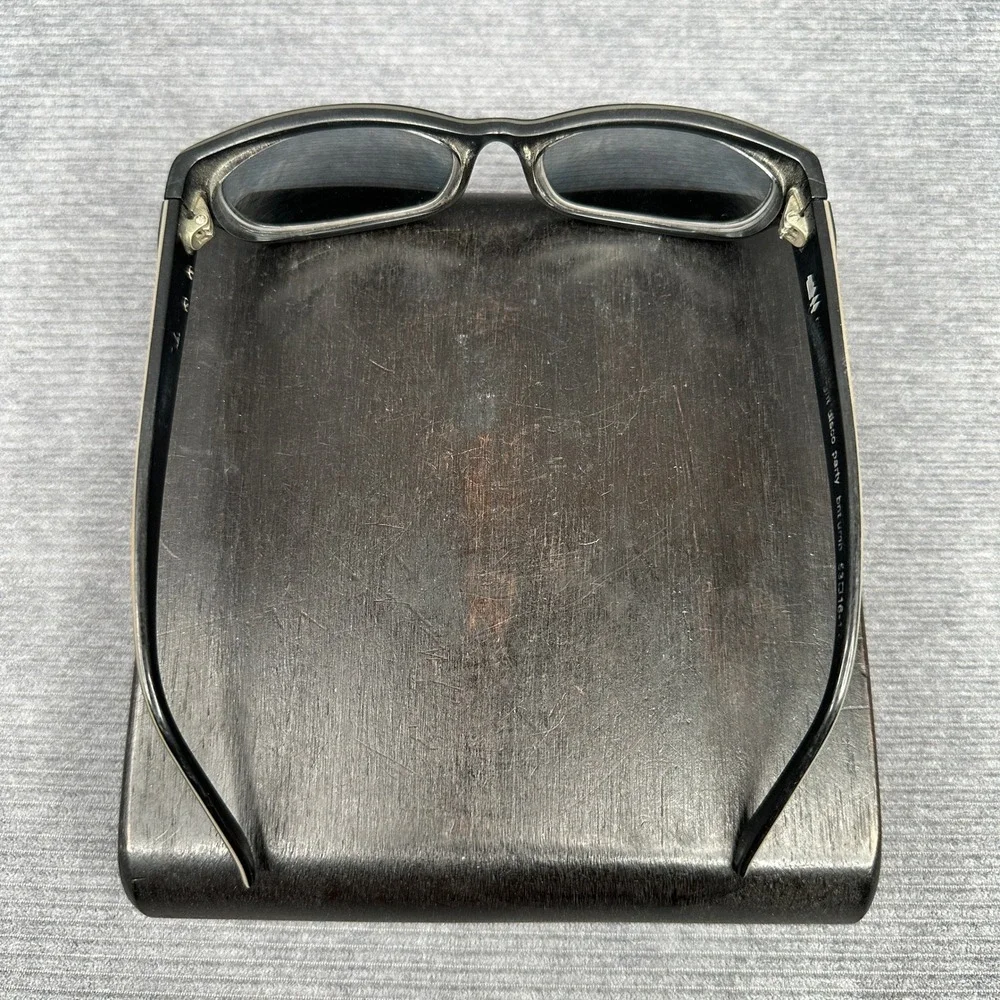 Paul Frank Night Disco Party Sunglasses Black Cream Rectangle Y2K BNT URNB 53-16